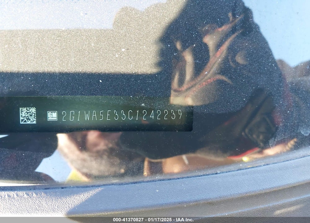2012 CHEVROLET IMPALA VIN: 2G1WA5E33C1242239