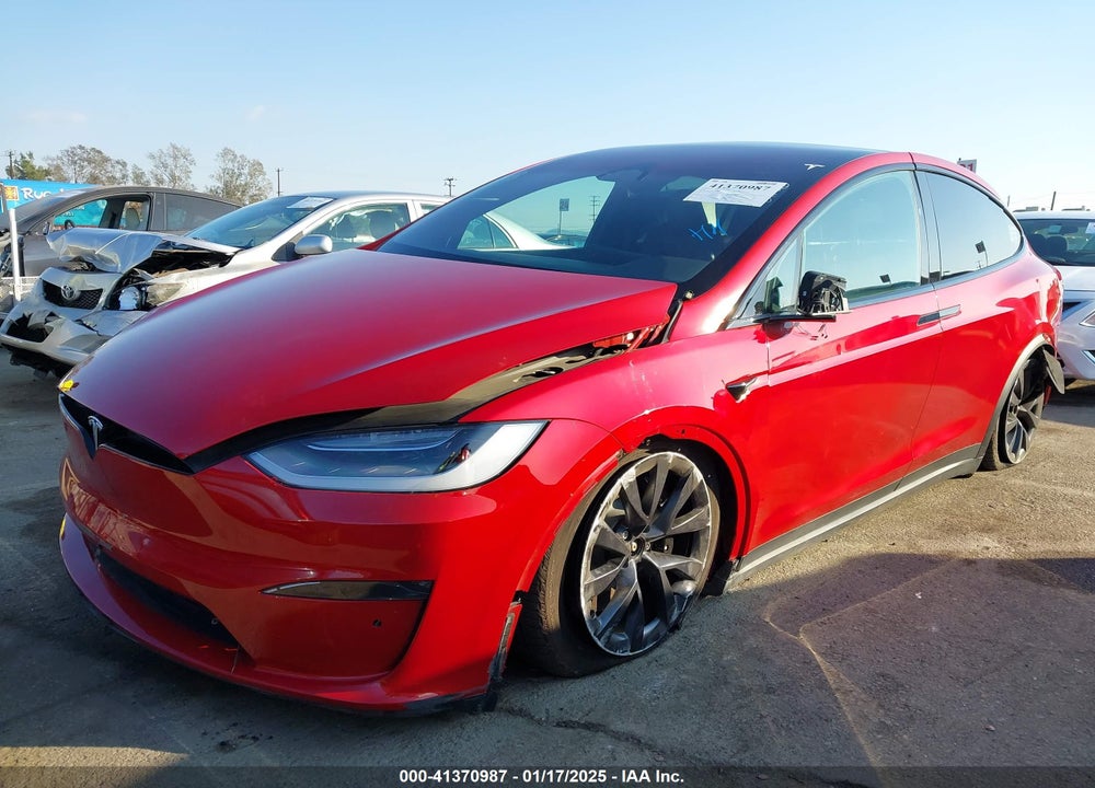 2022 TESLA MODEL X PLAID TRI MOTOR ALL-WHEEL DRIVE VIN: 7SAXCBE65NF357152