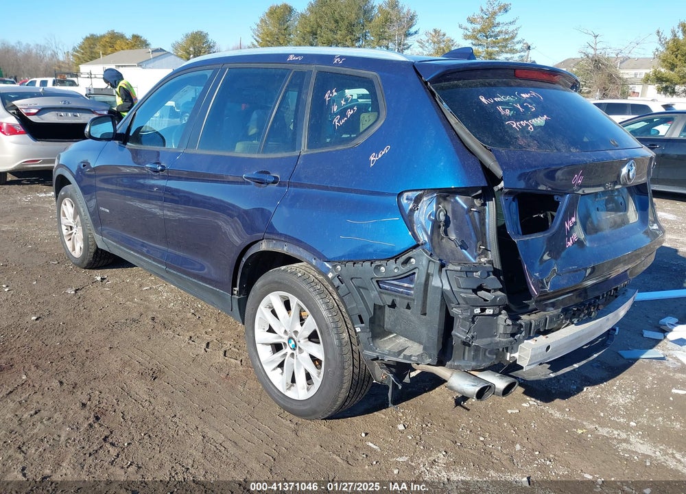 2016 BMW X3 XDRIVE28I VIN: 5UXWX9C57G0D67278