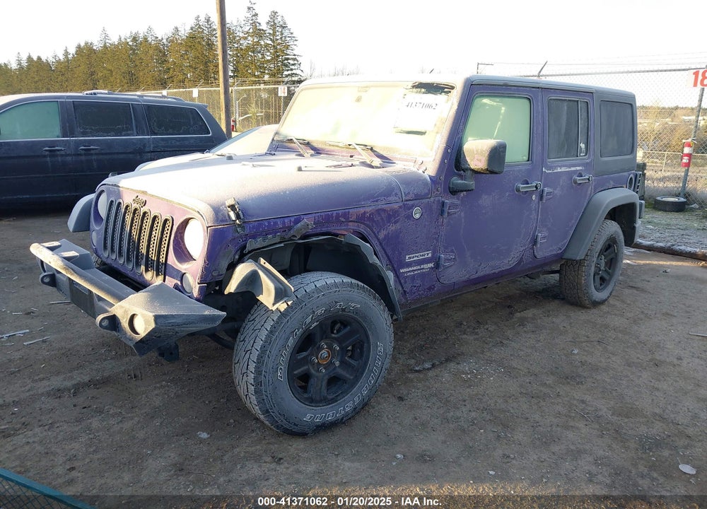 2018 JEEP WRANGLER JK UNLIMITED SPORT 4X4 VIN: 1C4BJWDGXJL836446