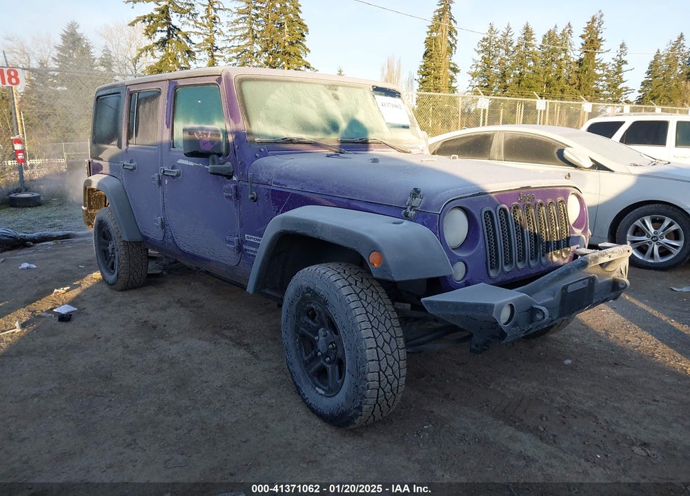 2018 JEEP WRANGLER JK UNLIMITED SPORT 4X4 VIN: 1C4BJWDGXJL836446