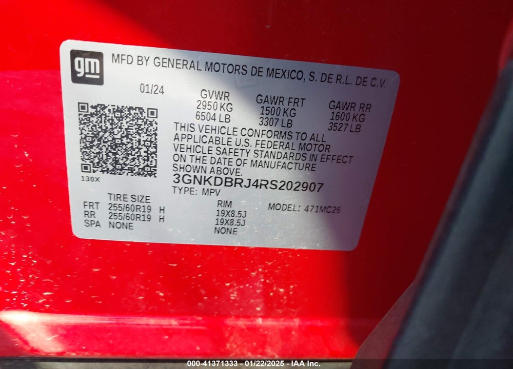 2024 CHEVROLET BLAZER EV EAWD 2LT VIN: 3GNKDBRJ4RS202907