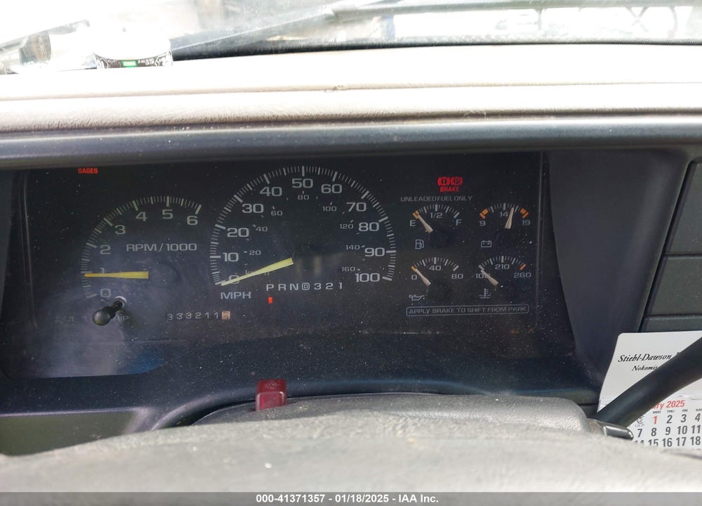 1997 CHEVROLET TAHOE LS VIN: 1GNEC13R0VJ433324
