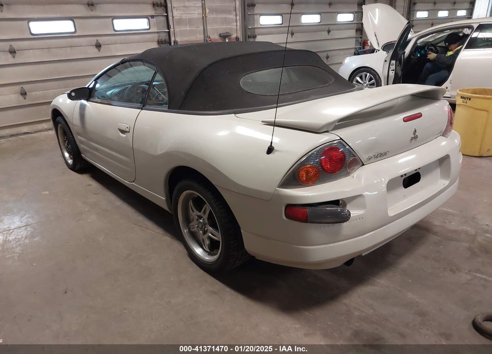 2003 MITSUBISHI ECLIPSE SPYDER GS VIN: 4A3AE45GX3E210502