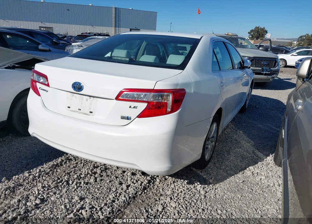 2013 TOYOTA CAMRY HYBRID VIN: 4T1BD1FK1DU071164