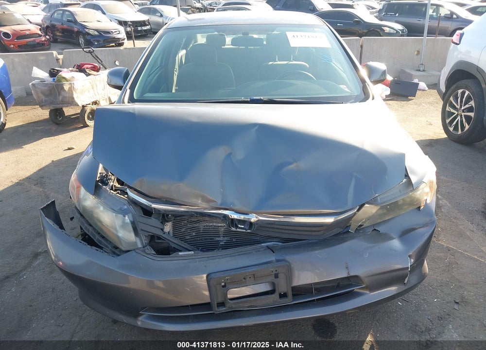 2012 HONDA CIVIC SDN LX VIN: 19XFB2F54CE380619