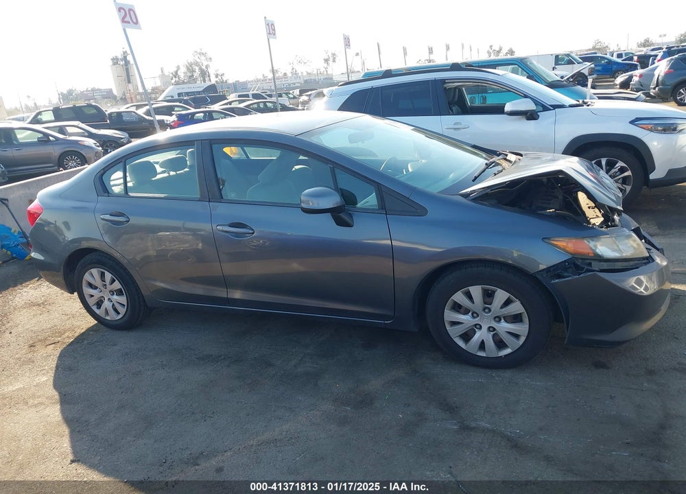 2012 HONDA CIVIC SDN LX VIN: 19XFB2F54CE380619