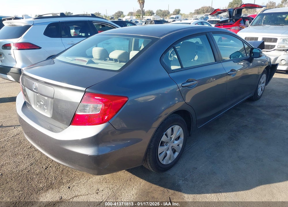 2012 HONDA CIVIC SDN LX VIN: 19XFB2F54CE380619