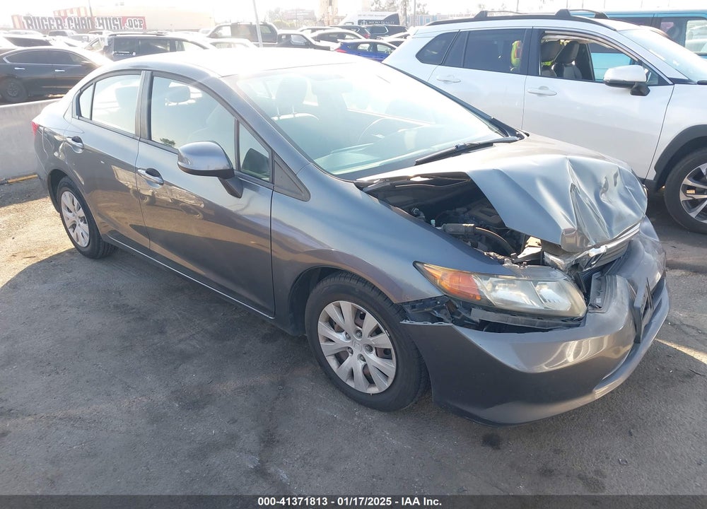 2012 HONDA CIVIC SDN LX VIN: 19XFB2F54CE380619