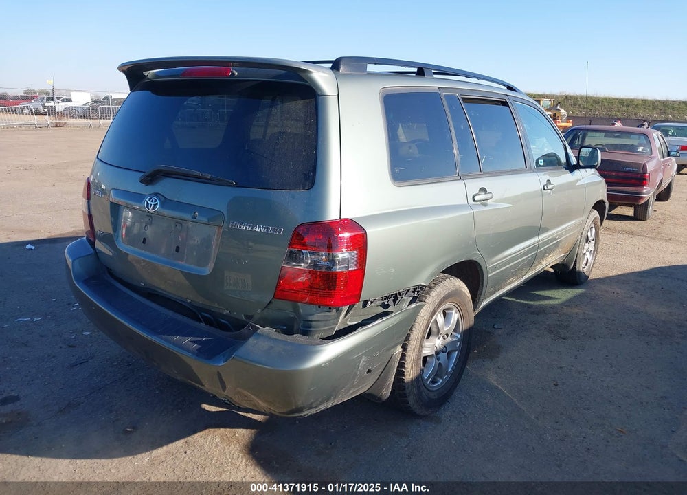 2005 TOYOTA HIGHLANDER V6 VIN: JTEDP21A150052434
