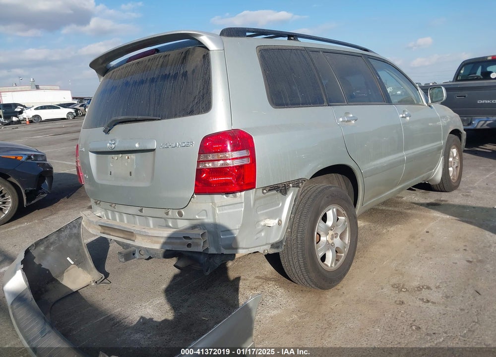 2003 TOYOTA HIGHLANDER LIMITED V6 VIN: JTEGF21A930080950