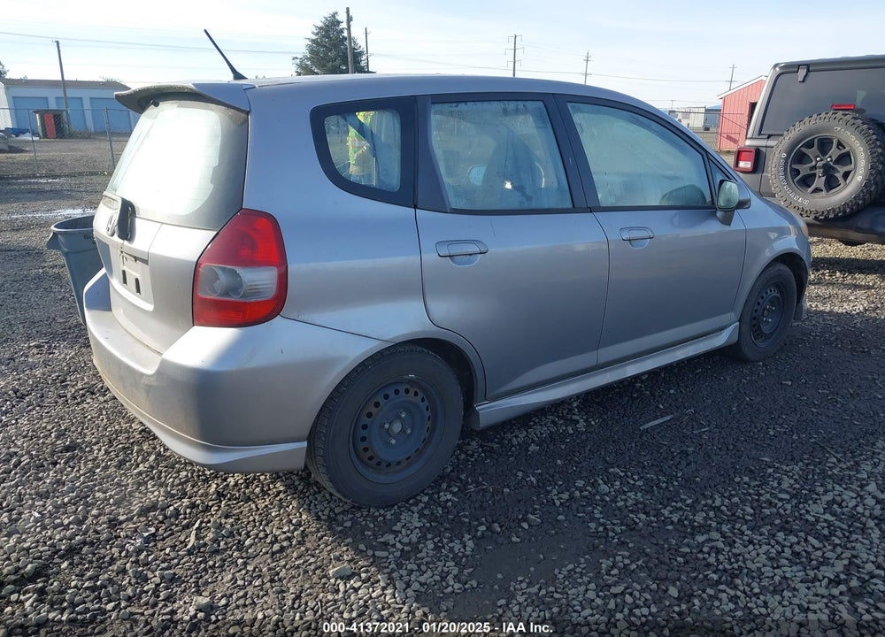2007 HONDA FIT SPORT VIN: JHMGD37637S019640