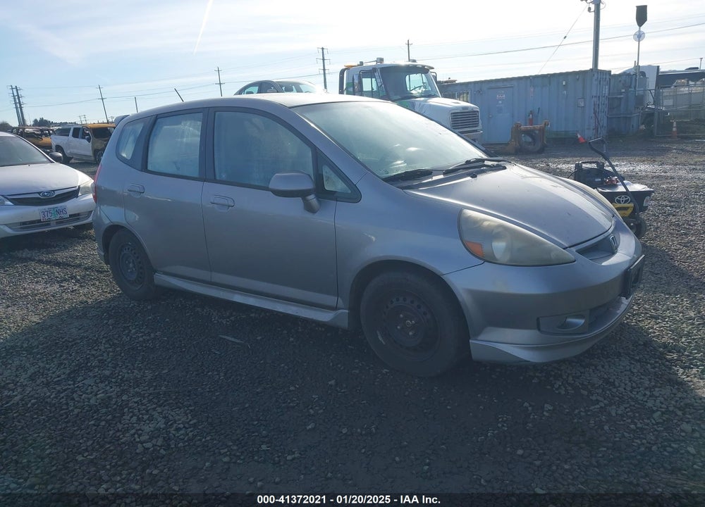 2007 HONDA FIT SPORT VIN: JHMGD37637S019640