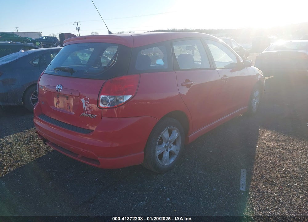 2004 TOYOTA MATRIX/XR VIN: 2T1KR38E74C275439