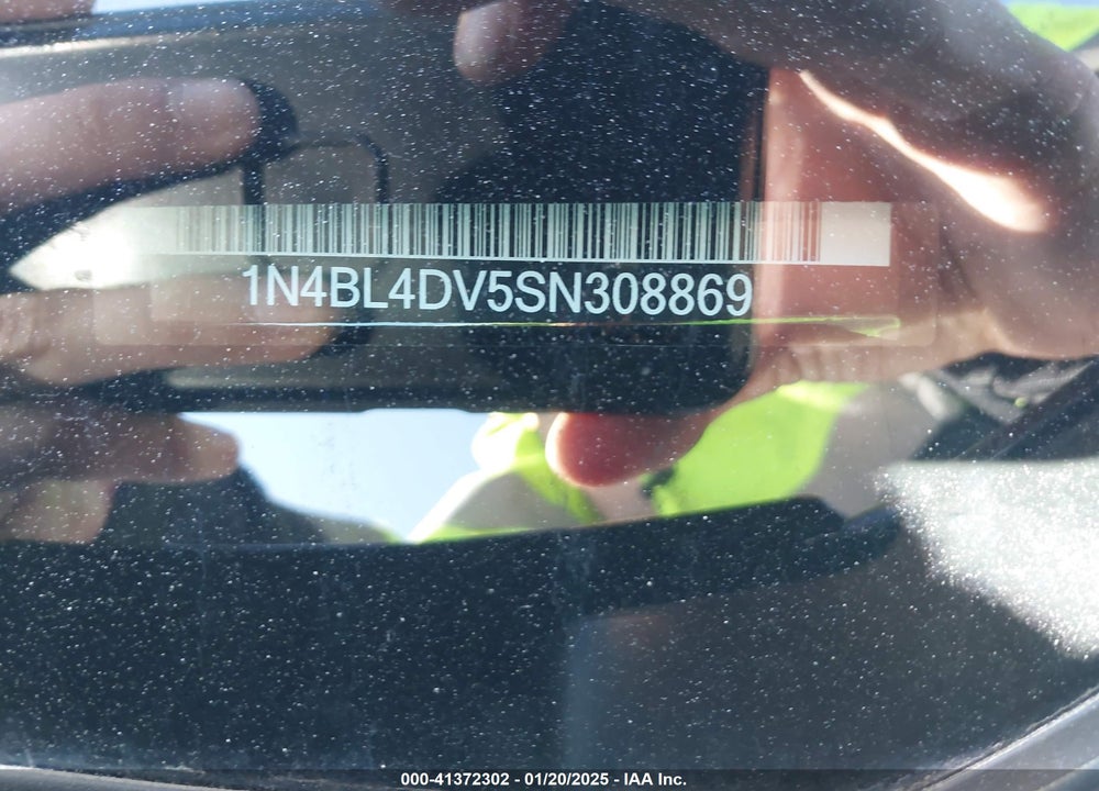 2025 NISSAN ALTIMA SV FWD VIN: 1N4BL4DV5SN308869