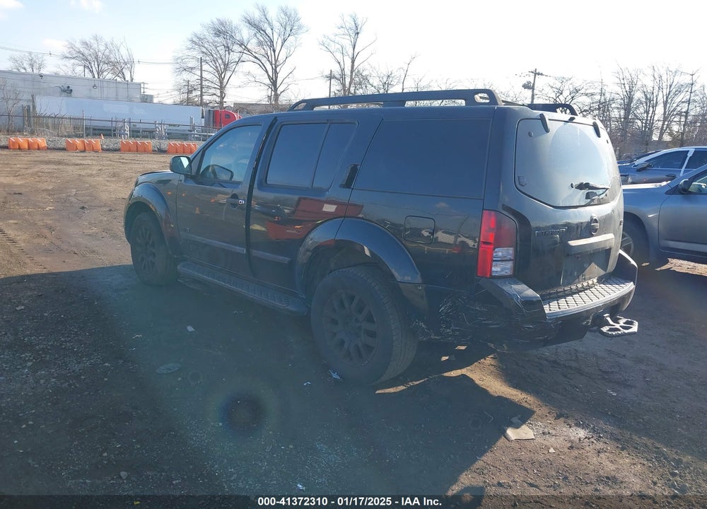2008 NISSAN PATHFINDER LE V8 VIN: 5N1BR18B78C607013