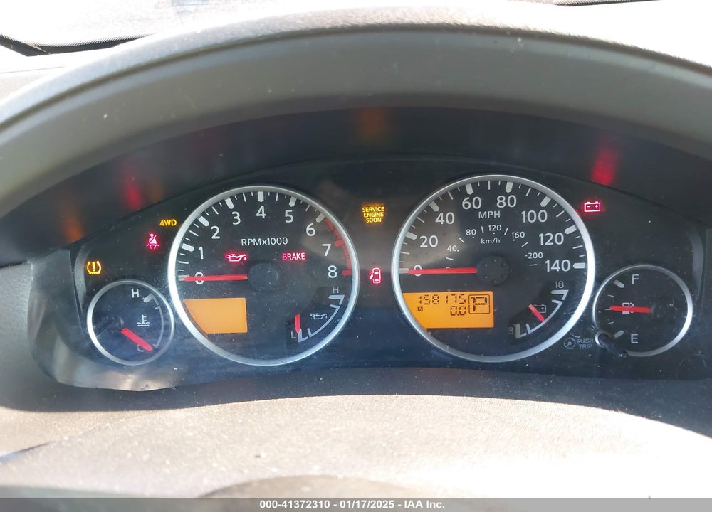2008 NISSAN PATHFINDER LE V8 VIN: 5N1BR18B78C607013
