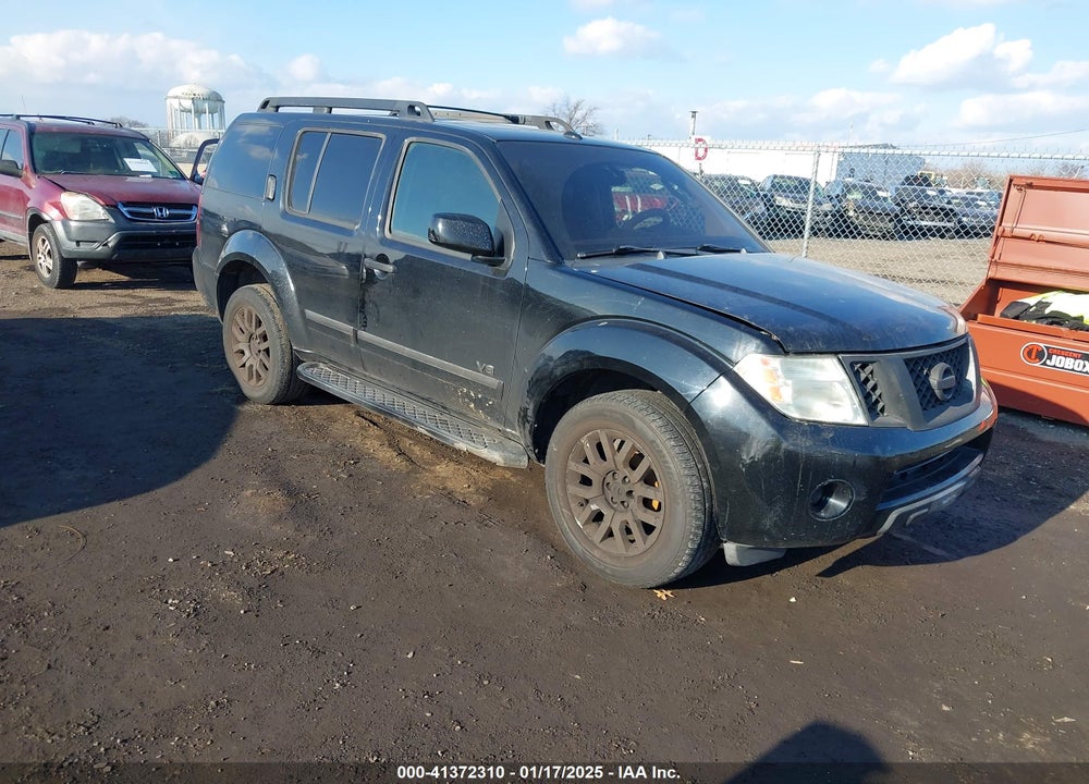 2008 NISSAN PATHFINDER LE V8 VIN: 5N1BR18B78C607013