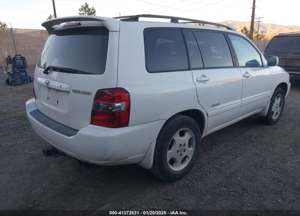 2007 TOYOTA HIGHLANDER LIMITED V6 VIN: JTEEP21A470231249