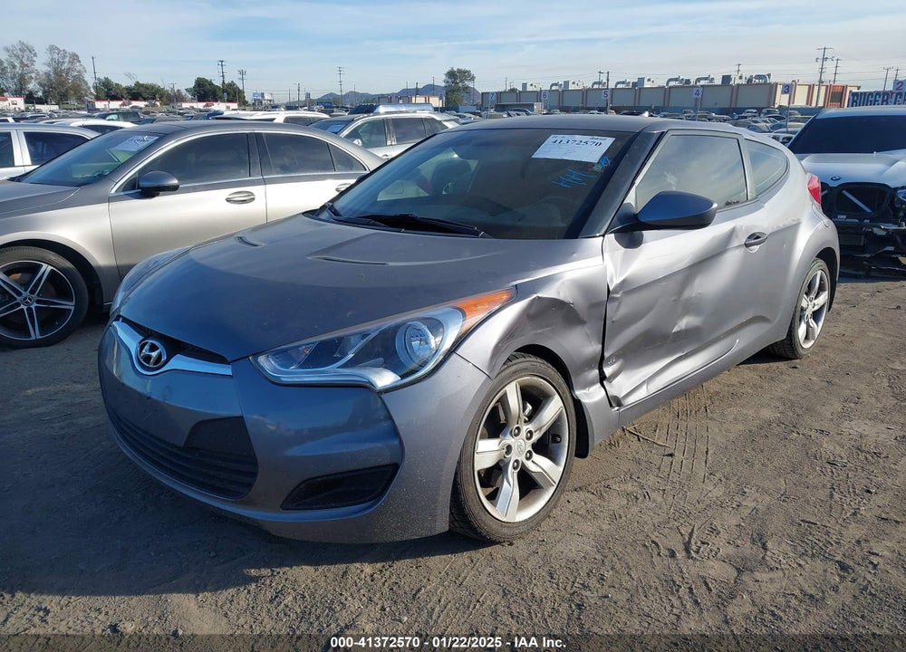 2012 HYUNDAI VELOSTER BLACK INT VIN: KMHTC6AD9CU074924
