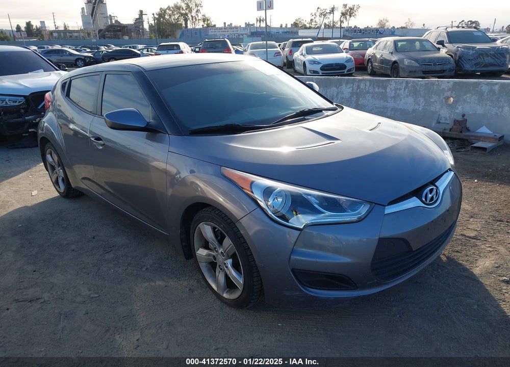 2012 HYUNDAI VELOSTER BLACK INT VIN: KMHTC6AD9CU074924