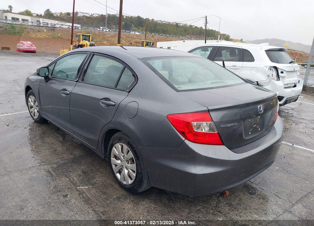 2012 HONDA CIVIC SDN LX VIN: 19XFB2F5XCE363145