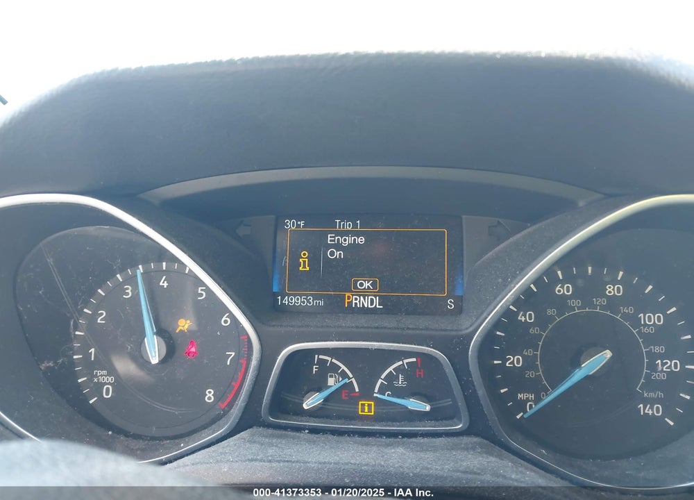 2016 FORD FOCUS VIN: 1FADP3K21GL393180