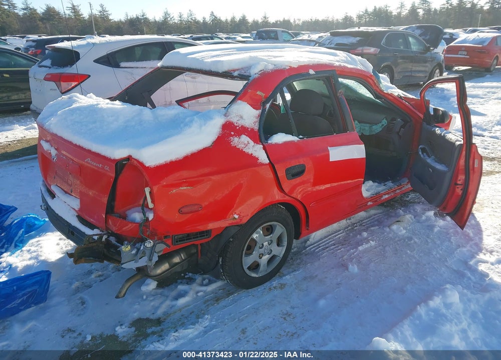 2002 HYUNDAI ACCENT GL VIN: KMHCG45C72U285130