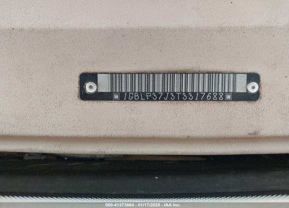1996 CHEVROLET P30 VIN: 1GBLP37J3T3317688