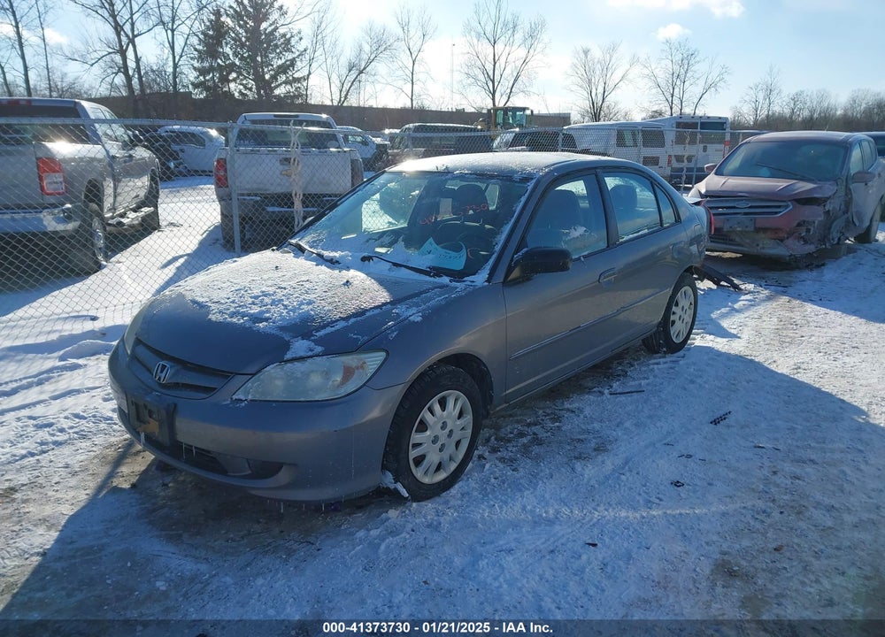 2005 HONDA CIVIC LX VIN: 1HGES16575L026739
