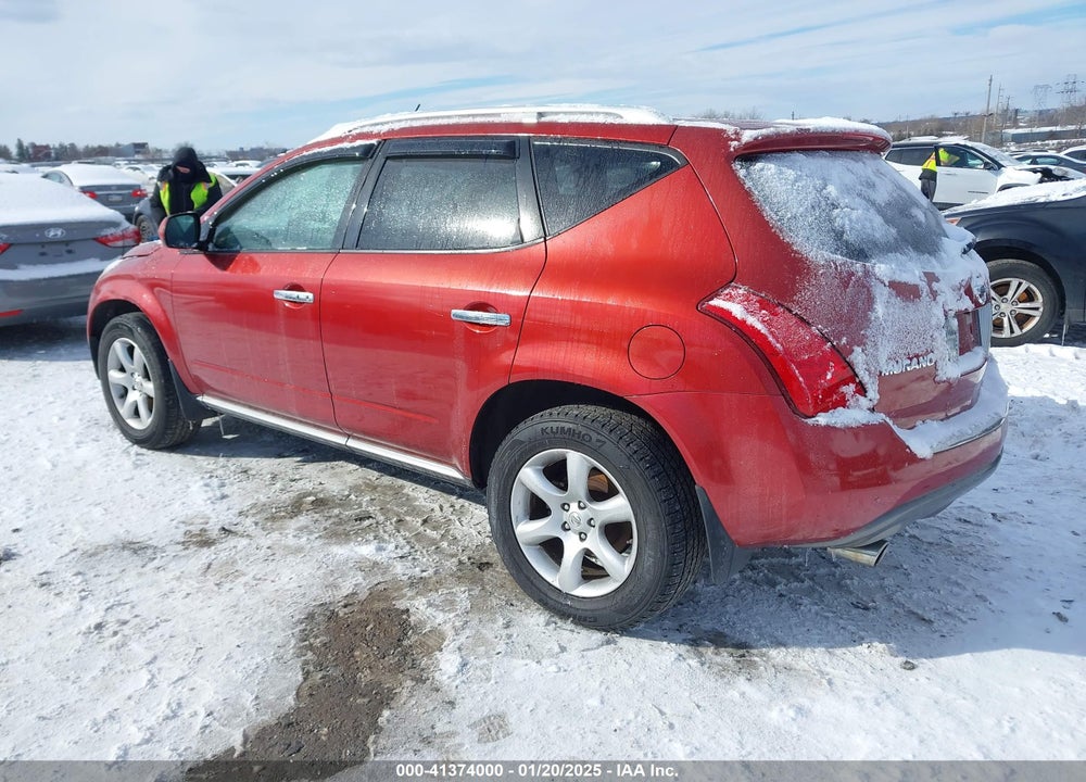 2007 NISSAN MURANO SE VIN: JN8AZ08W97W644790