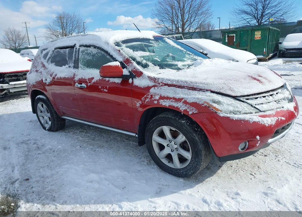2007 NISSAN MURANO SE VIN: JN8AZ08W97W644790