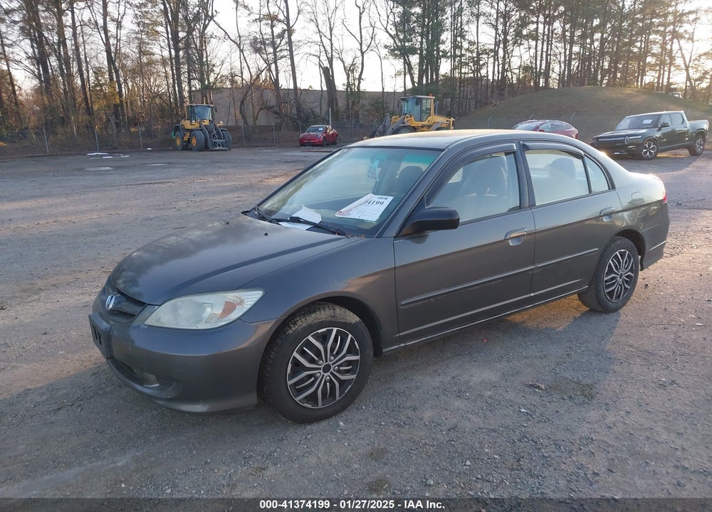 2004 HONDA CIVIC LX VIN: 2HGES16574H538934
