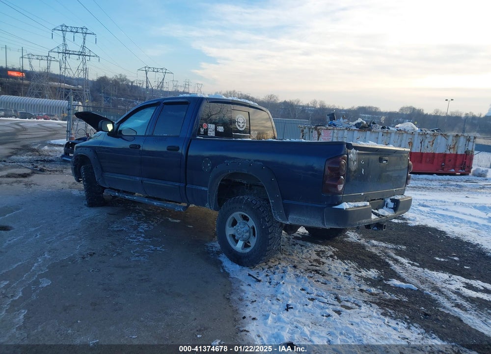 2007 DODGE RAM 2500 SLT/TRX4 OFF ROAD/SPORT/POWER WAGON VIN: 1D7KS28D97J596385