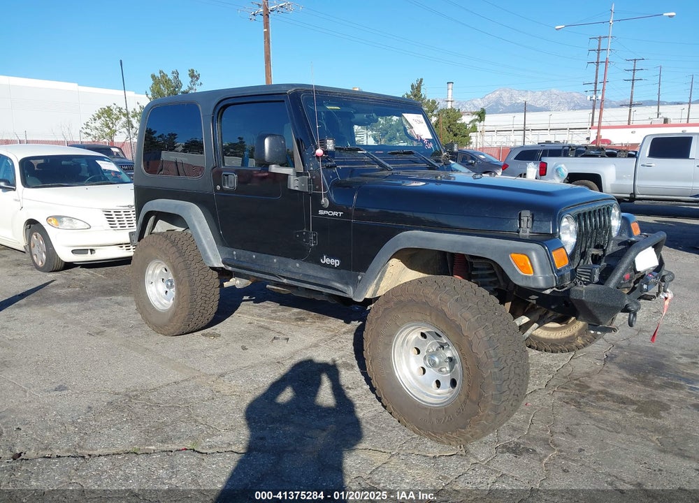 2004 JEEP WRANGLER SPORT VIN: 1J4FA49S84P701508