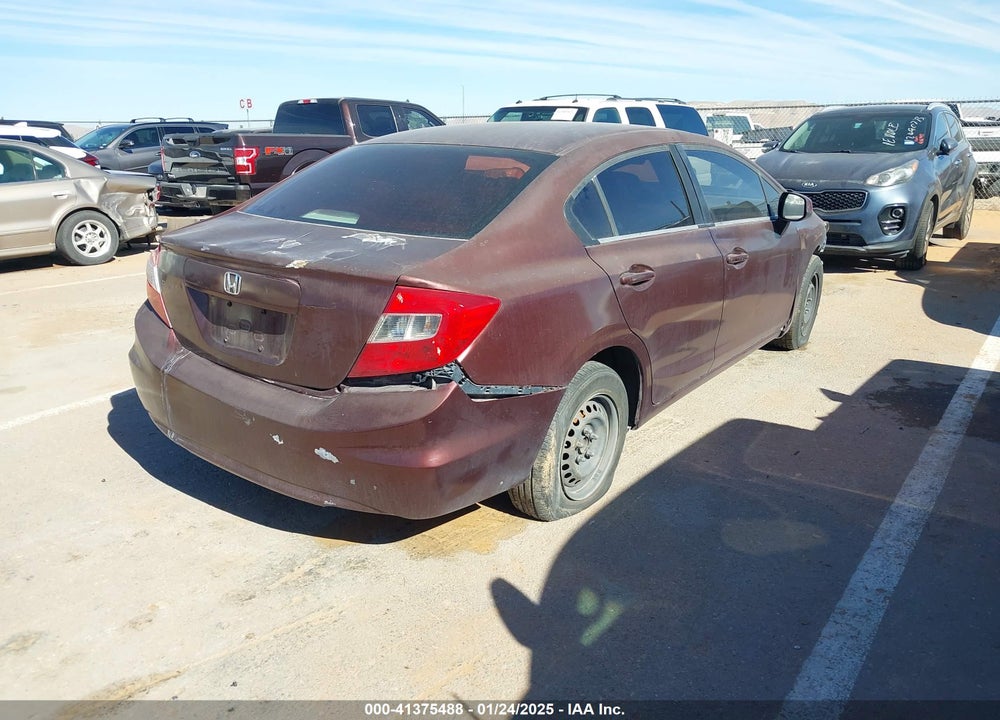 2012 HONDA CIVIC SDN LX VIN: 2HGFB2F57CH579430