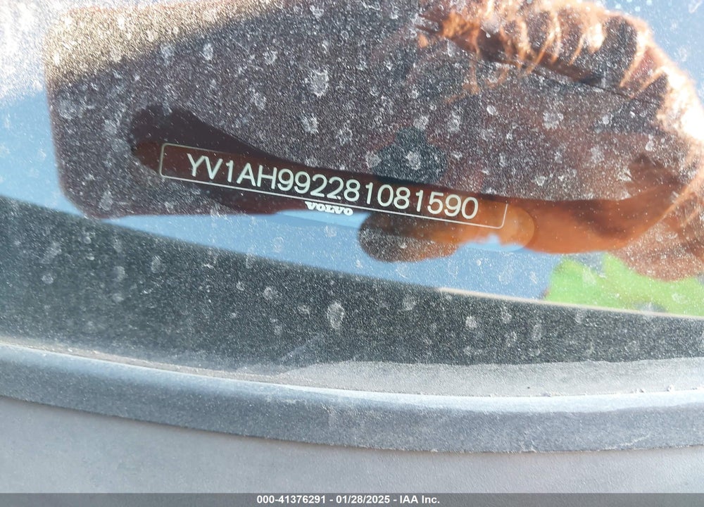 2008 VOLVO S80 VIN: YV1AH992281081590