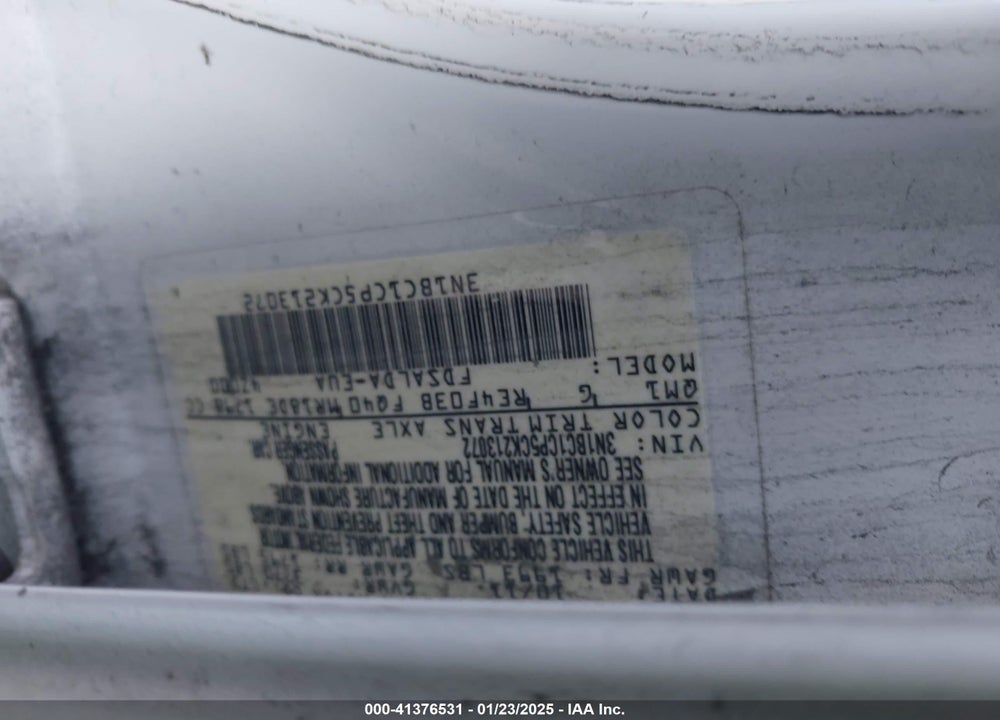 2012 NISSAN VERSA 1.8 S VIN: 3N1BC1CP5CK213072
