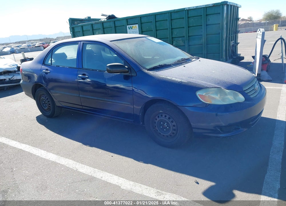 2003 TOYOTA COROLLA CE VIN: JTDBR32E830020235