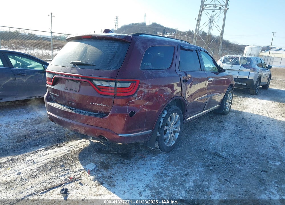 2016 DODGE DURANGO CITADEL VIN: 1C4RDJEG7GC347311