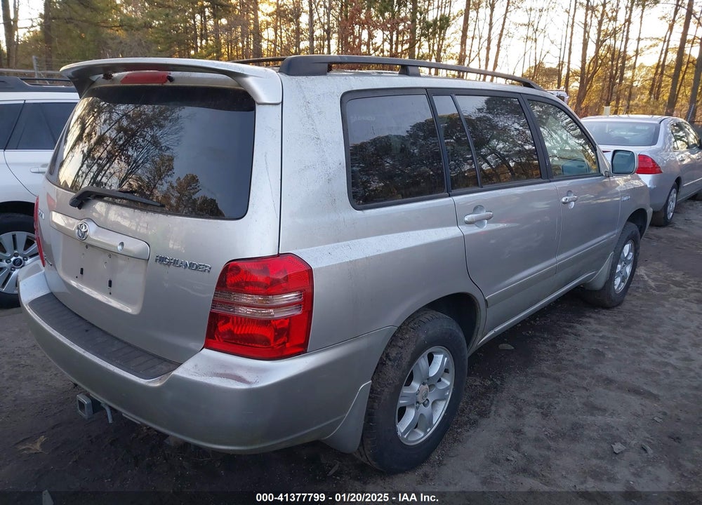 2001 TOYOTA HIGHLANDER V6 VIN: JTEHF21A710026922