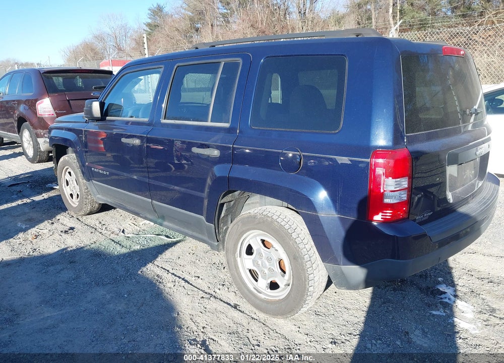 2013 JEEP PATRIOT SPORT VIN: 1C4NJPBA5DD213316