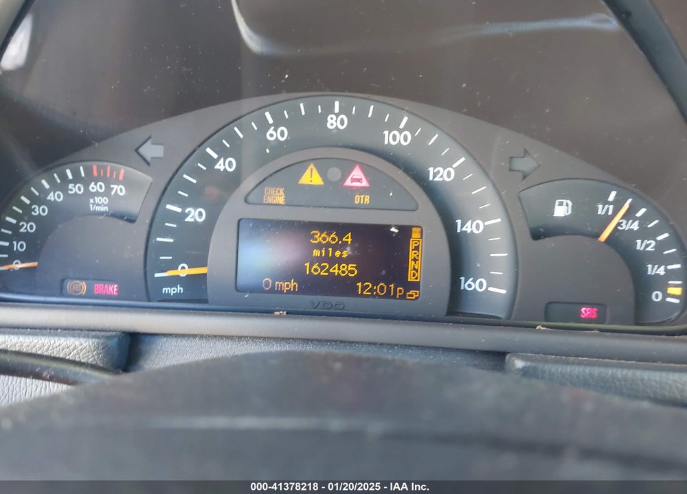 2001 MERCEDES-BENZ C 240 VIN: WDBRF61J41F085292