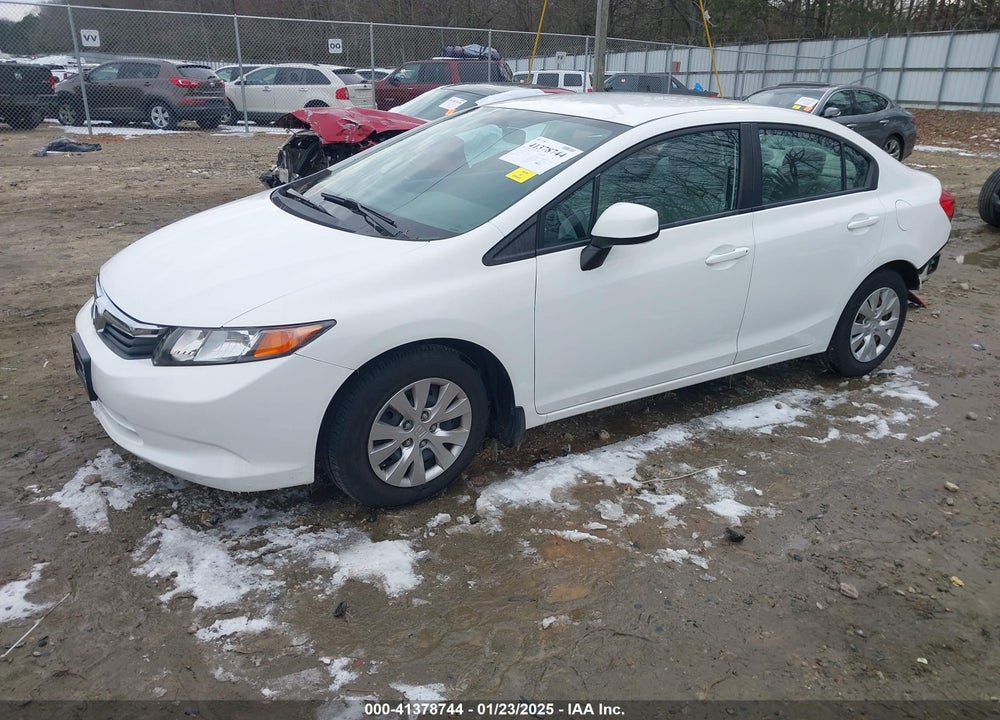2012 HONDA CIVIC SDN LX VIN: 2HGFB2F56CH580651