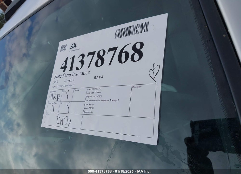 2018 TOYOTA RAV4 SE VIN: 2T3NFREV1JW464019