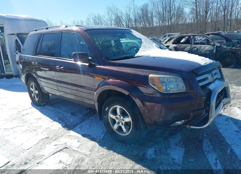 2008 HONDA PILOT EX-L VIN: 5FNYF18558B033192