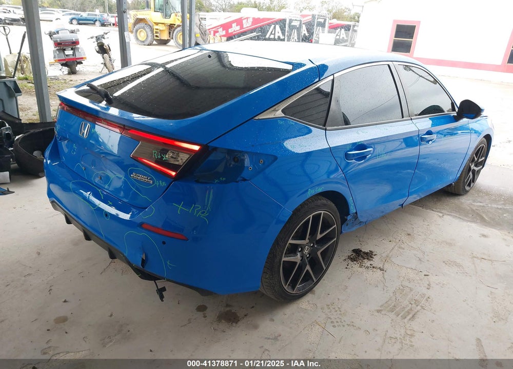 2022 HONDA CIVIC VIN: 19XFL1H87NE012338