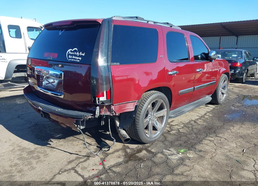 2008 CHEVROLET TAHOE LTZ VIN: 1GNFK13008J206177