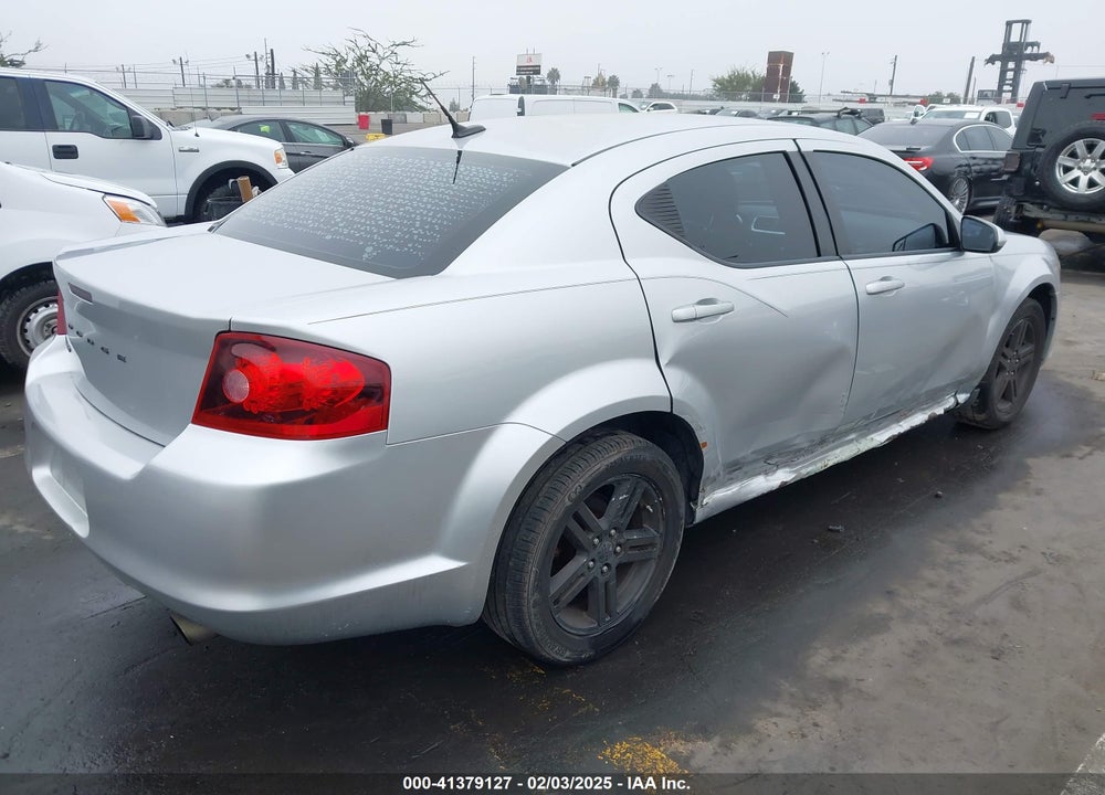 2011 DODGE AVENGER MAINSTREET VIN: 1B3BD1FB6BN538186