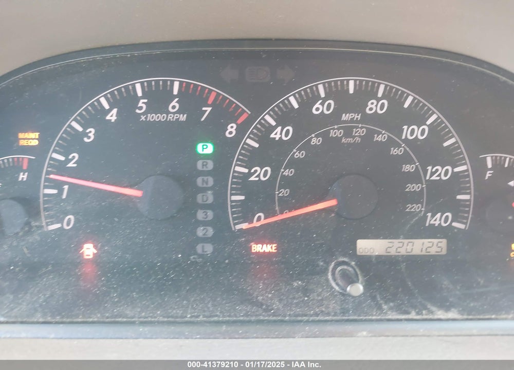 2005 TOYOTA CAMRY LE VIN: 4T1BE30K25U029718